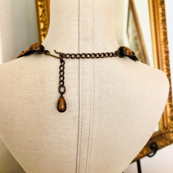 Vintage Copper Tone Unique Necklace - Picture 2 of 11